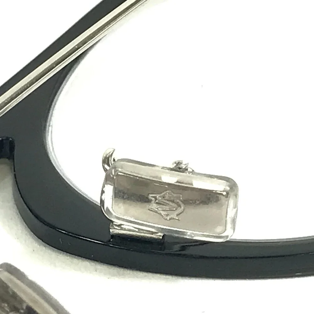 Rimowa Eyeglasses Frames RW50004U 001 Black Silver Round Full Rim 47-23-150 - Picture 13 of 13